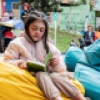 Niña en el pícnic literario